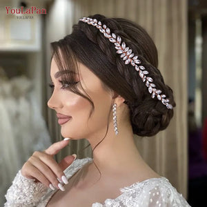 HP339 Rhinestone Bride Headdress Comb Wedding Hair Accessories