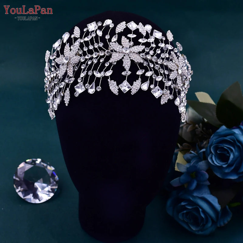 Crystal Flower Bridal Tiara Wedding Headband