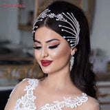 Crysta Bridal Crown Wedding Hair Accessories Bride Hair Ornament Headdress