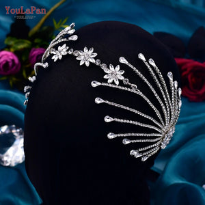 Crysta Bridal Crown Wedding Hair Accessories Bride Hair Ornament Headdress