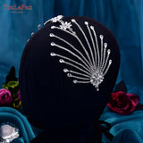 Crysta Bridal Crown Wedding Hair Accessories Bride Hair Ornament Headdress