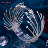 Crysta Bridal Crown Wedding Hair Accessories Bride Hair Ornament Headdress