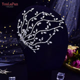 Bridal Tiara Rhinestone Wedding Head Piece Side Comb Hair Accessories