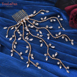 Bridal Tiara Rhinestone Wedding Head Piece Side Comb Hair Accessories