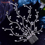 Bridal Tiara Rhinestone Wedding Head Piece Side Comb Hair Accessories