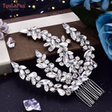Bridal Comb Rhinestone Headpiece Wedding Head Jewelry Crystal Headdress