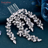 Bridal Comb Rhinestone Headpiece Wedding Head Jewelry Crystal Headdress
