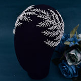 Bridal Hair Pieces Rhinestone Tiara Hairband Leaf Wedding Hair Jewelry