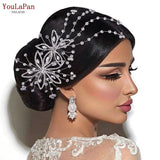 Crystal Flower Bridal Comb Rhinestone Wedding Hair Accessories