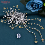 Crystal Flower Bridal Comb Rhinestone Wedding Hair Accessories