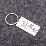 Book Lover Engraved Keychain Stainless Steel Keyrings Bag Charms