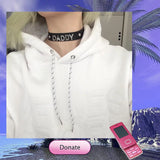 Harajuku Punk Rock Gothic Metal Leather Choker Necklace