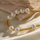 Youthway 11 Shell Pearl Necklace 18K PVD Charm Jewelry