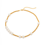 Youthway 11 Shell Pearl Necklace 18K PVD Charm Jewelry