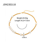 Youthway 11 Shell Pearl Necklace 18K PVD Charm Jewelry