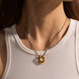 Youthway 18K Plated Shell Bead Pendant Necklace Charm Jewelry