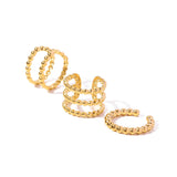 316L Stainless Steel Pea Ear Buckle Jewelry Set