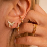 316L Stainless Steel Pea Ear Buckle Jewelry Set