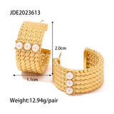 Youthway Waterproof Earrings Stainless Steel 18K Plated Geometric Jewelry