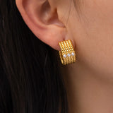 Youthway Waterproof Earrings Stainless Steel 18K Plated Geometric Jewelry