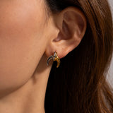 Youthway Moon Stud Earrings & Necklace Set