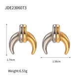 Youthway Moon Stud Earrings & Necklace Set