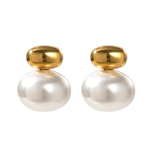 Youthway Pearl Stainless Steel Earrings Women's Jewelry Gift