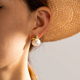 Youthway Pearl Stainless Steel Earrings Women's Jewelry Gift