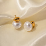Youthway Pearl Stainless Steel Earrings Women's Jewelry Gift