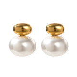 Youthway Pearl Stainless Steel Earrings Women's Jewelry Gift