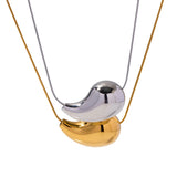 Youthway 18K Plated Water Drop Tear Drop Pendant Women Necklace