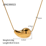 Youthway 18K Plated Water Drop Tear Drop Pendant Women Necklace