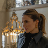 Fashion Stainless Steel Cross Dangle Earrings - Women