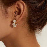 Youthway Stainless Steel Earrings Golden Geometric C Shape