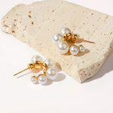 Youthway Stainless Steel Earrings Golden Geometric C Shape
