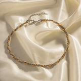 Youthway Two-Tone Stainless Steel Necklace Collar