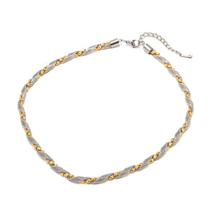 Youthway Two-Tone Stainless Steel Necklace Collar
