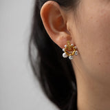 Youthway Irregular Pearl Size Earrings PVD 18k Plated High Jewelry