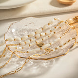 Youthway Shell Stainless Steel Bracelet for Women Stylish Waterproof Jewelry