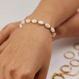 Youthway Shell Stainless Steel Bracelet for Women Stylish Waterproof Jewelry