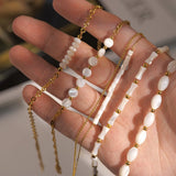 Youthway Shell Stainless Steel Bracelet for Women Stylish Waterproof Jewelry