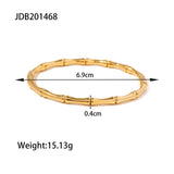 Youthway 18k Plated Bamboo Bracelet - Waterproof Women Jewelry