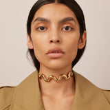 Youthway Wave Choker Bracelet Set Women's Stainless Steel Jewelry