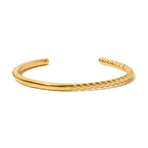 Youthway 316 Stainless Steel Golden Bangle Bracelet for Women Party