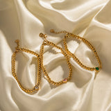 Youthway Green Heart CZ Bracelet for Women