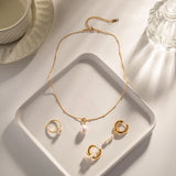 Youthway Pearl Pendant Necklace Stainless Steel Women