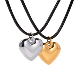 Youthway Rope Chain Heart Pendant Necklace for Women's Jewelry