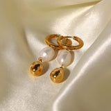 Youthway Stainless Steel Water Drop Earrings