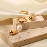 Youthway Stainless Steel Water Drop Earrings