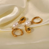Youthway Stainless Steel Water Drop Earrings